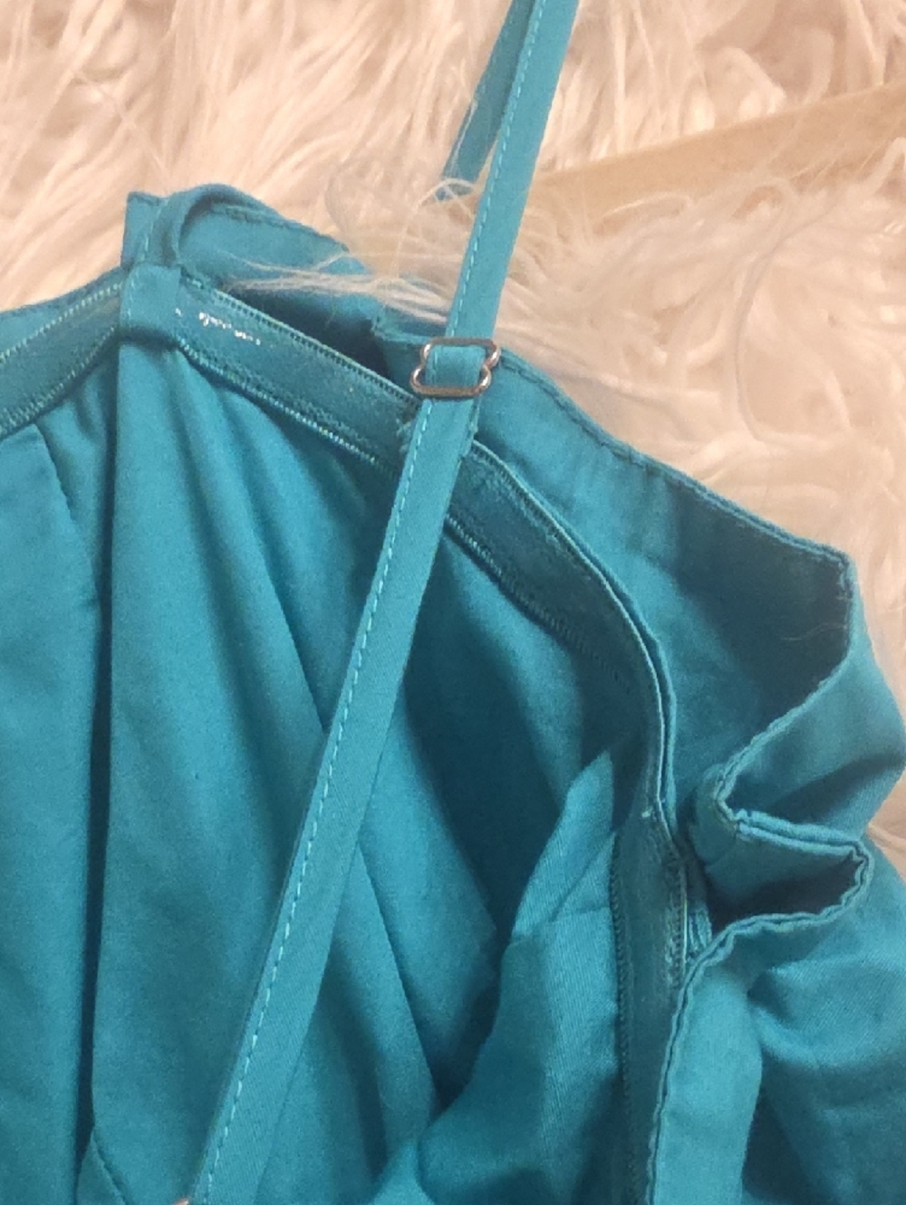 Milly Naiomi Cotton 3 Color Tiered Ruffled Peplum Spaghetti Strap Top  S - Picture 10 of 16